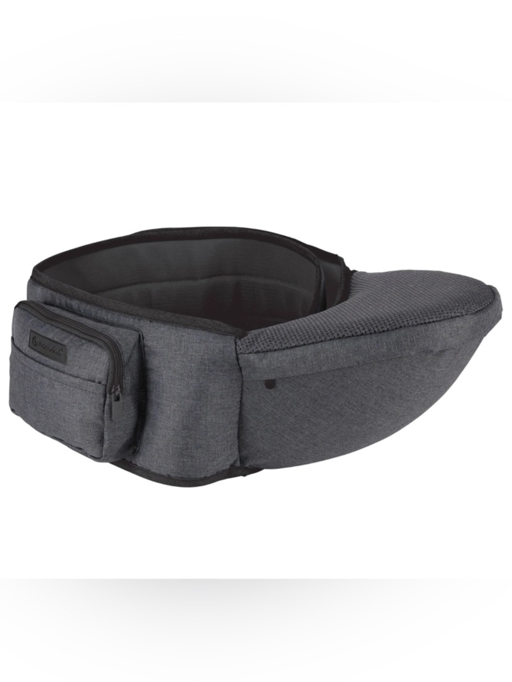 Baby and Toddler Hip Seat Carrier - Monbebe - Gray